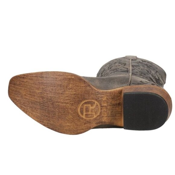 Roper Womens Vintage Black Faux Leather Western Boots Size 6.5 - Picture 11 of 12